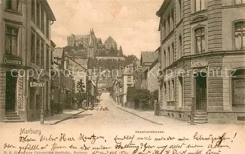 AK / Ansichtskarte Marburg_Lahn Kasernenstrasse Marburg_Lahn