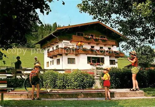 AK / Ansichtskarte Waidring_Tirol Pension Schweizer Hof Minigolf Waidring Tirol