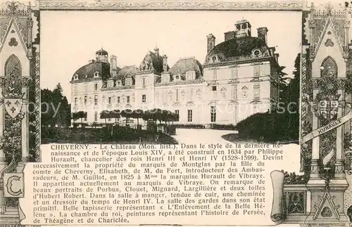 AK / Ansichtskarte Cheverny Chateau Monument historique Louis XIV Histoire Cheverny