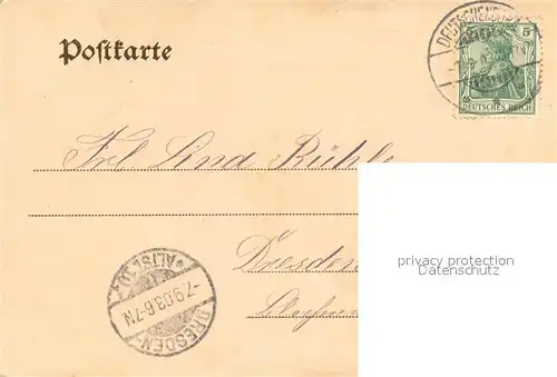 AK / Ansichtskarte Hirschfeld_Reinsberg Kirche und Pfarrei Hirschfeld Reinsberg