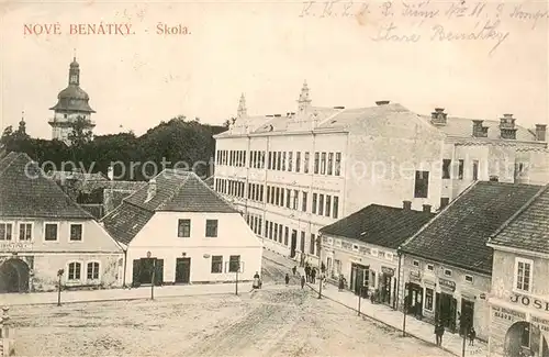 AK / Ansichtskarte Nove_Benatky Skola Nove Benatky