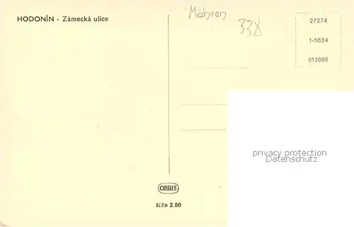 AK / Ansichtskarte Hodonin Zamecka ulice  Hodonin