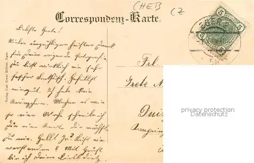 AK / Ansichtskarte Eger_Cheb_Tschechien Egerthal Restauration Waldschloessl 