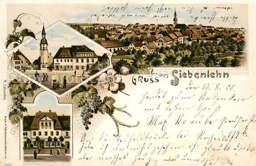 AK / Ansichtskarte Siebenlehn Kirche Rathaus Panorama Siebenlehn