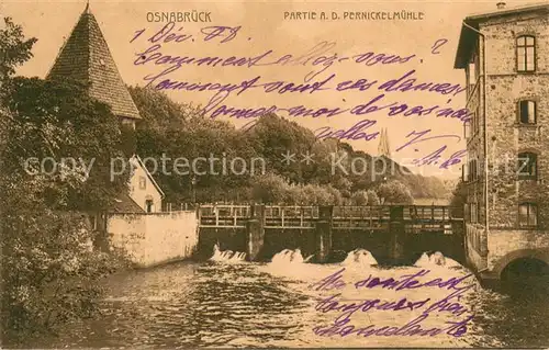 AK / Ansichtskarte Osnabrueck Partie a. d. Pernickelmuehle Osnabrueck