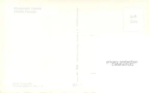 AK / Ansichtskarte Leipzig Maedler Passage Messestadt Ladenpassage Skulpturen Leipzig