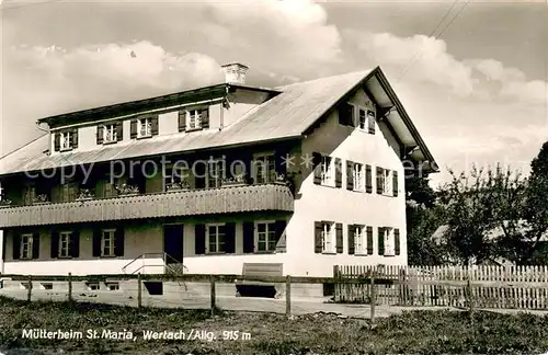 AK / Ansichtskarte Wertach Muetterheim St. Maria Wertach