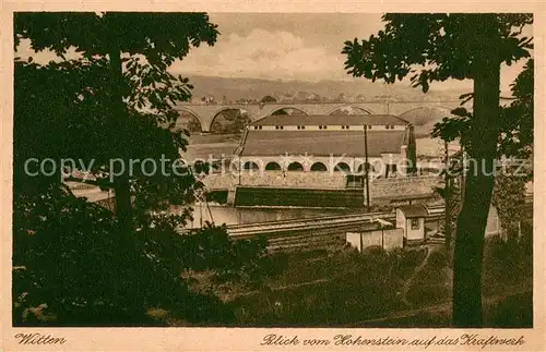 AK / Ansichtskarte Witten_Ruhr Blick vom Hohenstein auf das Kraftwerk Witten Ruhr