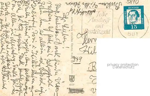 AK / Ansichtskarte Witten_Ruhr Gesamtansicht Hauptstrasse am Markt Ruhrpartie Witten Ruhr