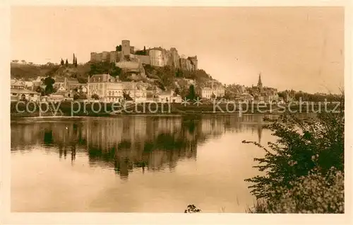 AK / Ansichtskarte Chinon_Indre_et_Loire Aux bords de la Vienne Chateau Chinon_Indre_et_Loire