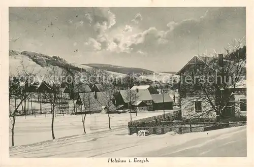 AK / Ansichtskarte Holzhau_Rechenberg Bienenmuehle_Erzgebirge Im Schnee 