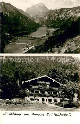 AK / Ansichtskarte Bad_Reichenhall Madlbauer am Thumsee Alpengasthof Panorama Alpen Bad_Reichenhall