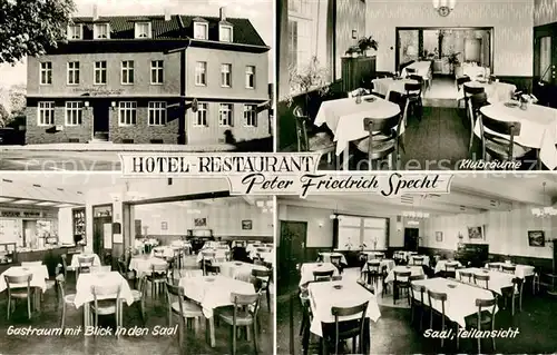 AK / Ansichtskarte Witten Annen Hotel Restaurant Peter Friedrich Specht Innen  und Aussenansichten Witten Annen