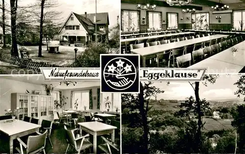 AK / Ansichtskarte Wengern_Ruhr Naturfreundehaus Eggeklause Innen  und Aussenansicht 