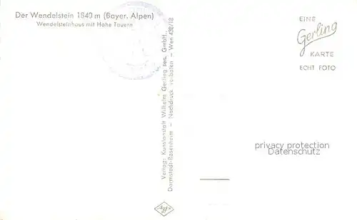 AK / Ansichtskarte Wendelstein_Berg Wendelsteinhaus mit Hohe Tauern Alpenpanorama Wendelstein_Berg