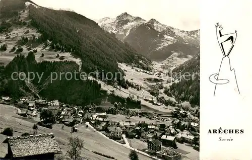 AK / Ansichtskarte Areches_Beaufort_Savoie Col de la Bathie Pointe de la Legette Alpes Areches_Beaufort_Savoie