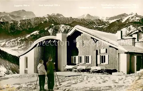 AK / Ansichtskarte Bad_Kohlgrub Hoernlehuette Berghuette Ammergauer Alpen Wintersport Bad_Kohlgrub