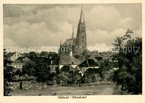 AK / Ansichtskarte Waldniel Teilansicht mit Kirche Waldniel