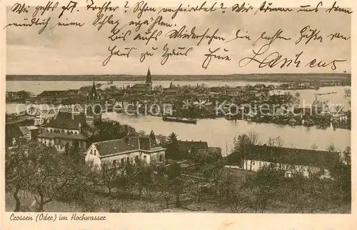 AK / Ansichtskarte Crossen_Oder_Krosno_Odrzanskie im Hochwasser 