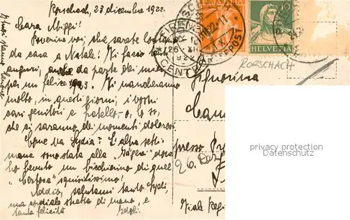 AK / Ansichtskarte Rorschach_Bodensee Teilansicht mit Kirche Rorschach Bodensee