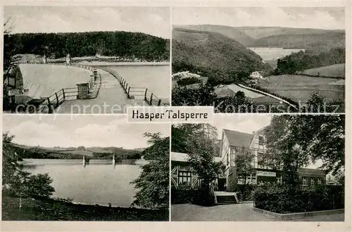 AK / Ansichtskarte Haspe_Hagen Talsperre und Gasthof Hasper Talsperre  Haspe Hagen