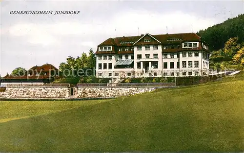 AK / Ansichtskarte Jonsdorf Genesungsheim Aussenansicht Jonsdorf