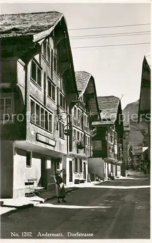 AK / Ansichtskarte Andermatt_UR Dorfstrasse 