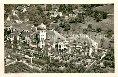 AK / Ansichtskarte Zizers St Johannes Stift Fliegeraufnahme Zizers