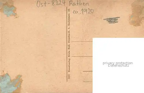 AK / Ansichtskarte Rathen_Saechsische Schweiz Teilansicht Rathen Saechsische Schweiz