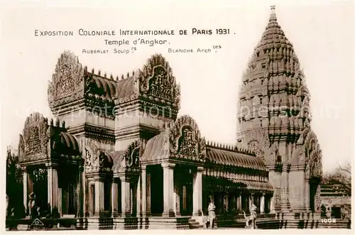 AK / Ansichtskarte Exposition_Coloniale_Paris_1931 SPA 1002 Tempel Angkor 