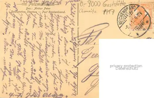 AK / Ansichtskarte Chemnitz Gaststaette Pelzmuehle Terrasse Chemnitz