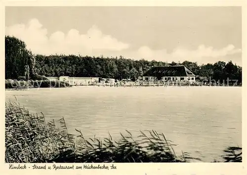 AK / Ansichtskarte Hinsbeck Strandbad und Restaurant Kreiten am Krickenbecker See Hinsbeck