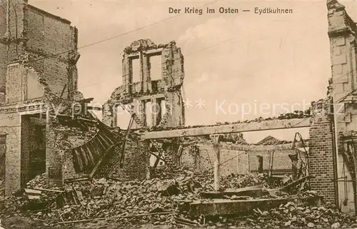 AK / Ansichtskarte Eydtkuhnen_Ostpreussen_ Tschernyschewskoje_Russia Zerstoertes Dorf 