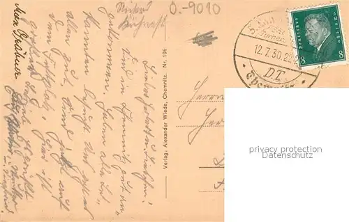 AK / Ansichtskarte Chemnitz Schlossteich mit Gesamtansicht Chemnitz