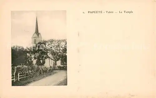 AK / Ansichtskarte Papeete_Tahiti Le Temple 