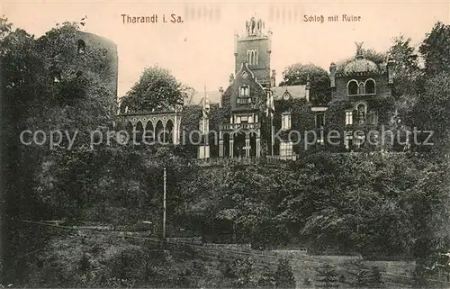 AK / Ansichtskarte Tharandt Schloss mit Ruine Tharandt