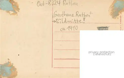 AK / Ansichtskarte Rathen_Saechsische Schweiz Teilansicht mit Gasthaus Rathen Rathen Saechsische Schweiz
