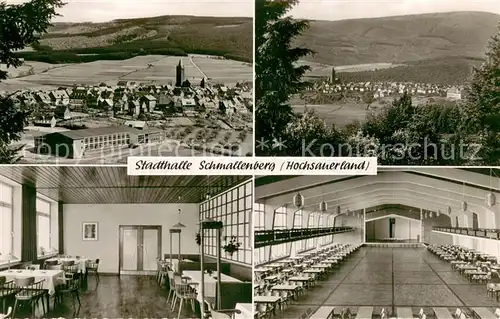 AK / Ansichtskarte Schmallenberg Gesamtansicht m. Restaurant Stadthalle Schmallenberg