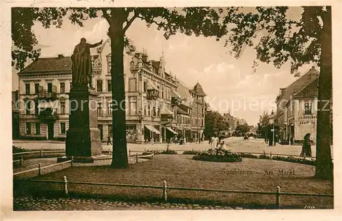 AK / Ansichtskarte Gumbinnen_Goesev_Gussew_Oblast_Kaliningrad Am Markt 