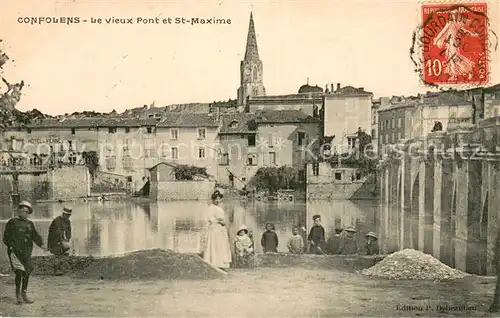 AK / Ansichtskarte Confolens_16 Le vieux Pont et St Maxime 