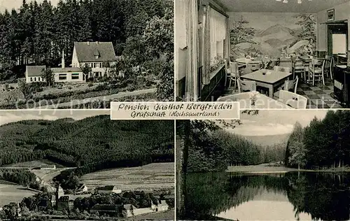 AK / Ansichtskarte Grafschaft_Sauerland Pension Gasthof Bergfrieden Grafschaft_Sauerland