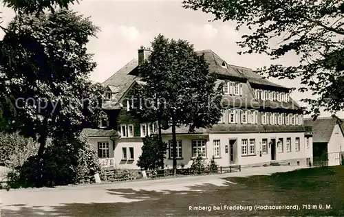 AK / Ansichtskarte Rimberg_Schmallenberg Hotel Pension Knoche Aussenansicht Rimberg_Schmallenberg