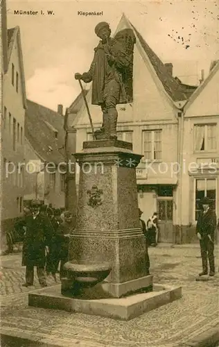 AK / Ansichtskarte Muenster_Westfalen Kiepenkerl Muenster_Westfalen