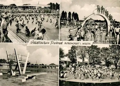 AK / Ansichtskarte Borghorst_Westfalen Staedtisches Freibad Borghorst_Westfalen