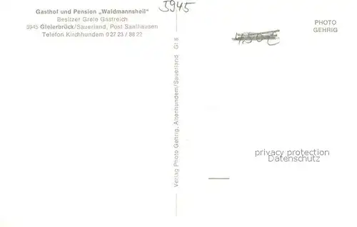 AK / Ansichtskarte Gleierbrueck Teilansicht Gleierbrueck