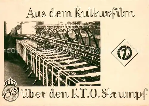 AK / Ansichtskarte Oberlungwitz Zentrum der Strumpfindustrie Werbekarte Oberlungwitz