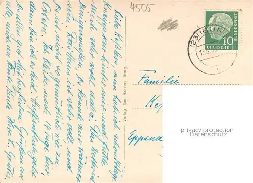 AK / Ansichtskarte Iburg_Teutoburger_Wald Totalansicht und Sanatorium  Iburg_Teutoburger_Wald