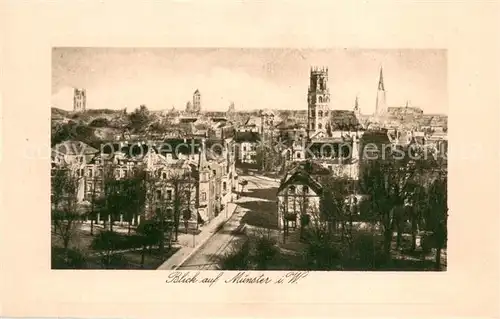 AK / Ansichtskarte Muenster_Westfalen Teilansicht Muenster_Westfalen