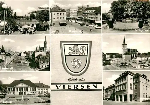 AK / Ansichtskarte Viersen Bahnhof Kaiserbad Neumarkt Stadtgarten Markt Viersen
