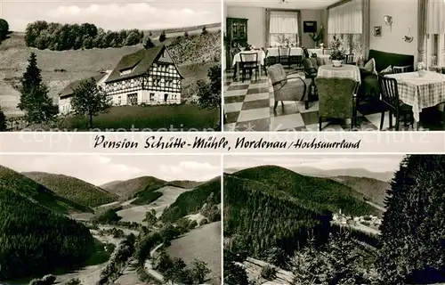 AK / Ansichtskarte Nordenau Pension Schuette Muehle  Nordenau